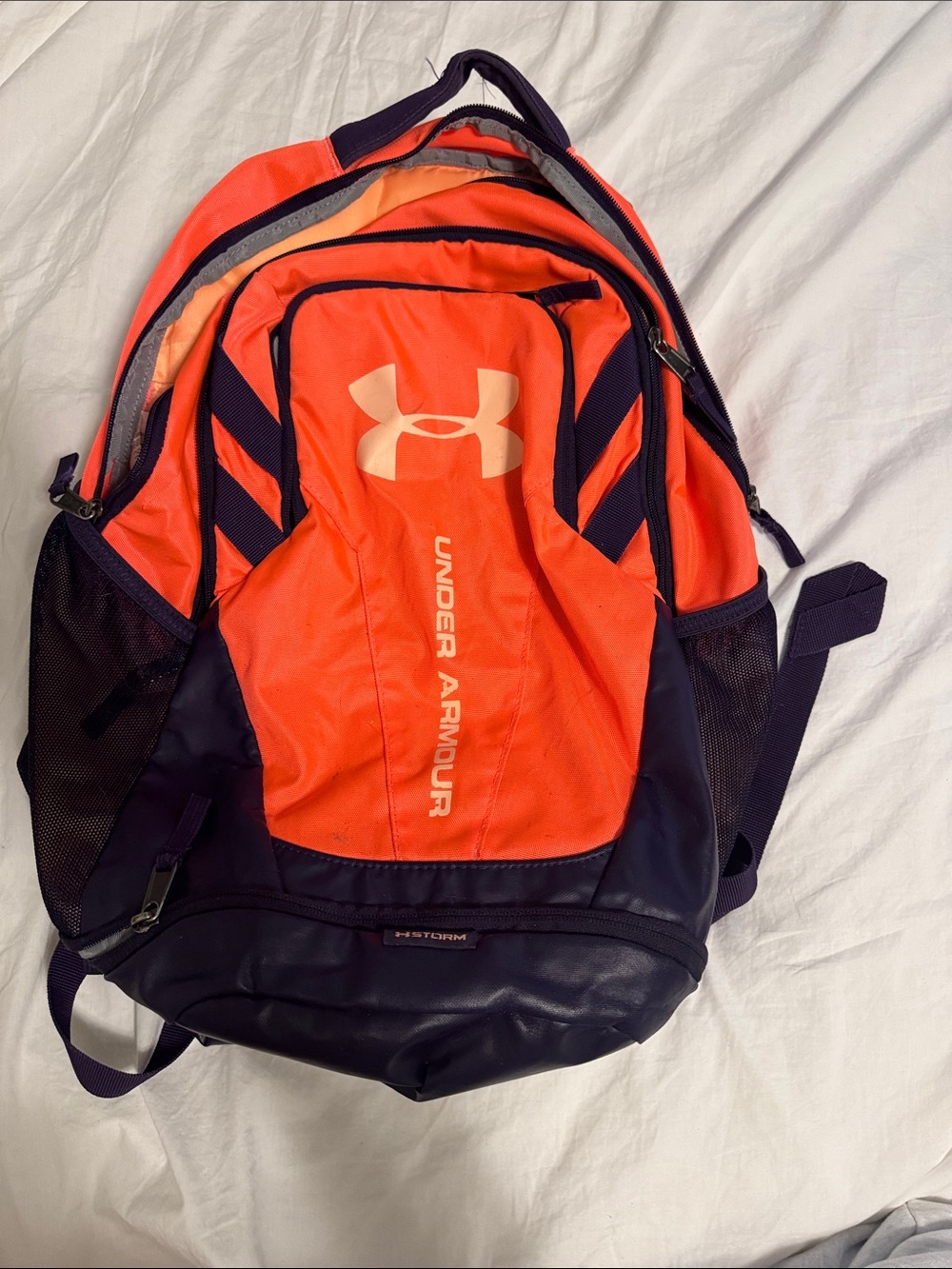 Under Armour Men’s Orange and Navy Blue Sports Backpack